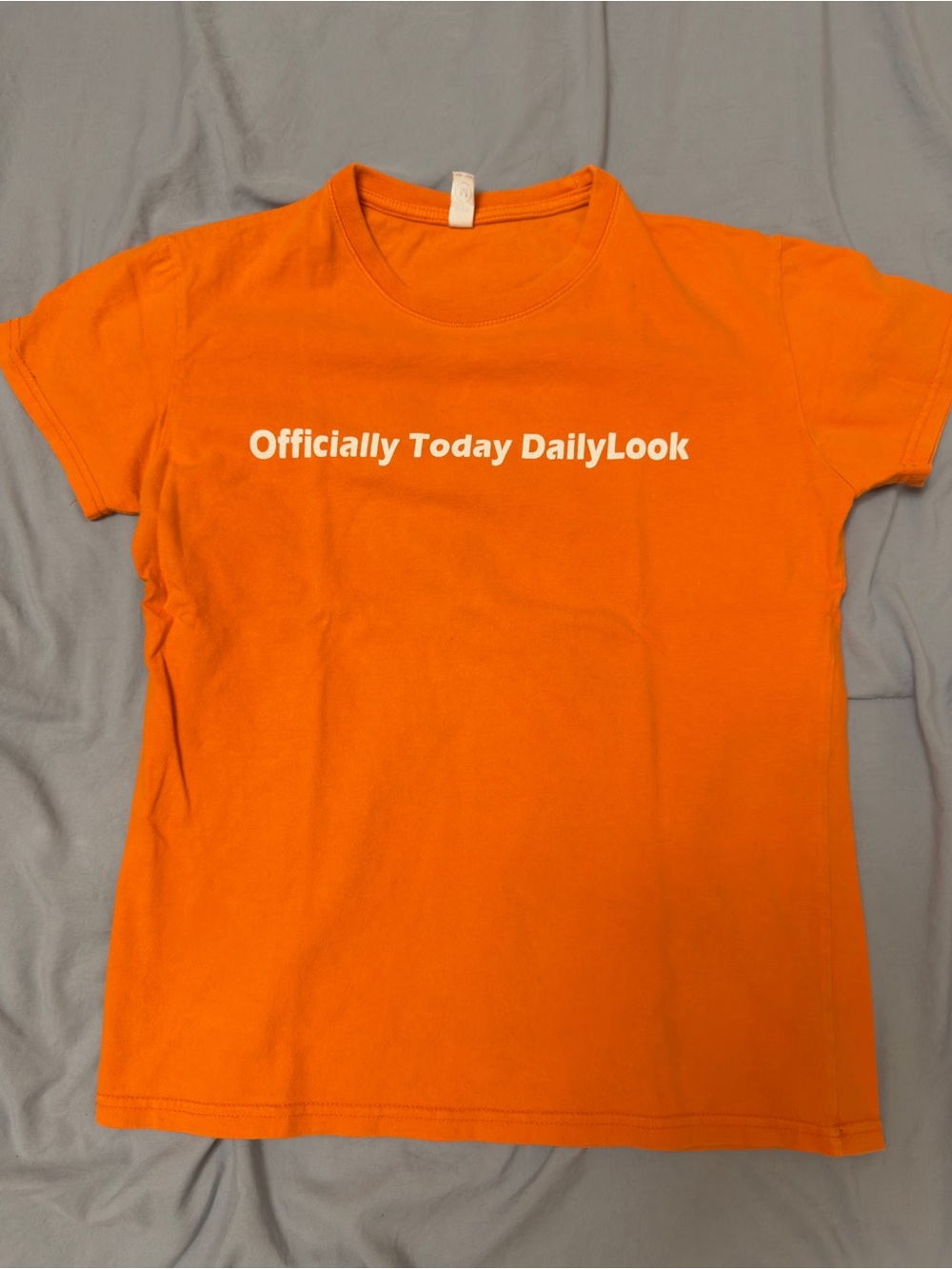 Officially Today Orange Graphic Tee - Kids